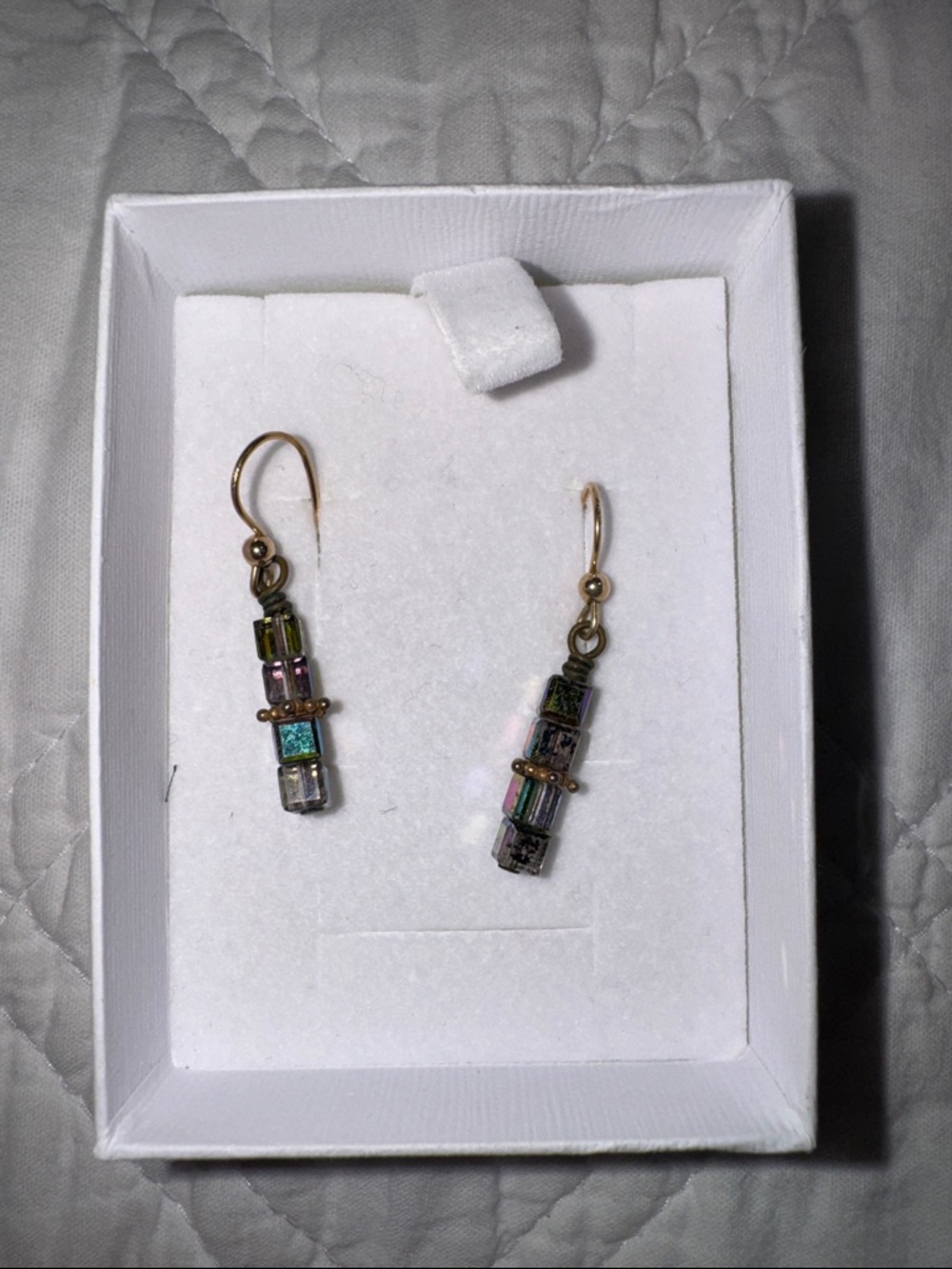 Multi-Color Glass Bead Dangle Earrings - Women Jewelry